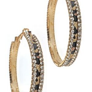 Elegant Animal Print Hoop Earrings